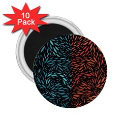 Square Pheonix Blue Orange Red 2 25  Magnets (10 Pack) 