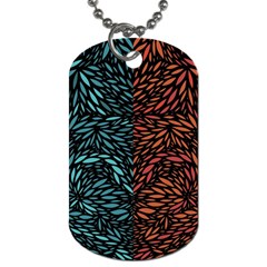 Square Pheonix Blue Orange Red Dog Tag (two Sides)