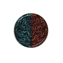 Square Pheonix Blue Orange Red Hat Clip Ball Marker (4 Pack)