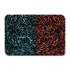 Square Pheonix Blue Orange Red Plate Mats