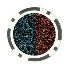 Square Pheonix Blue Orange Red Poker Chip Card Guard by Mariart