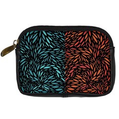 Square Pheonix Blue Orange Red Digital Camera Cases by Mariart