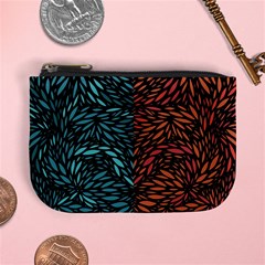 Square Pheonix Blue Orange Red Mini Coin Purses by Mariart