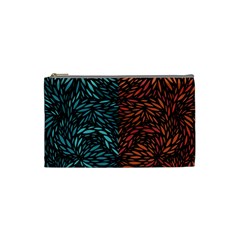 Square Pheonix Blue Orange Red Cosmetic Bag (small)  by Mariart