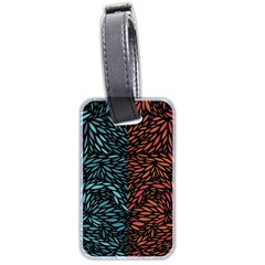 Square Pheonix Blue Orange Red Luggage Tags (two Sides)