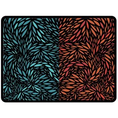 Square Pheonix Blue Orange Red Double Sided Fleece Blanket (large)  by Mariart