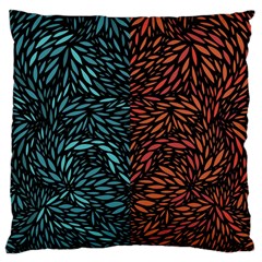 Square Pheonix Blue Orange Red Large Flano Cushion Case (two Sides) by Mariart