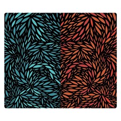 Square Pheonix Blue Orange Red Double Sided Flano Blanket (small)  by Mariart