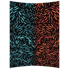 Square Pheonix Blue Orange Red Back Support Cushion by Mariart