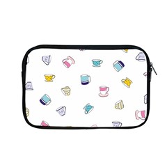 Tea Cup Mug Dringking Yellow Blue Grey Polka Dots Apple MacBook Pro 13  Zipper Case