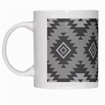 Triangle Wave Chevron Grey Sign Star White Mugs Left