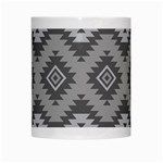 Triangle Wave Chevron Grey Sign Star White Mugs Center