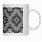 Triangle Wave Chevron Grey Sign Star White Mugs Right