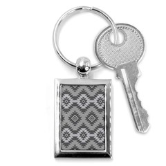 Triangle Wave Chevron Grey Sign Star Key Chains (rectangle)  by Mariart