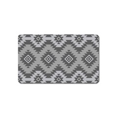 Triangle Wave Chevron Grey Sign Star Magnet (name Card) by Mariart