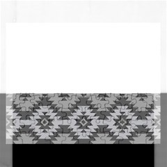 Triangle Wave Chevron Grey Sign Star Rectangular Jigsaw Puzzl by Mariart