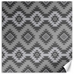 Triangle Wave Chevron Grey Sign Star Canvas 16  X 16   by Mariart