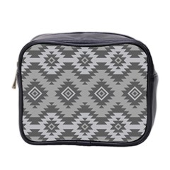 Triangle Wave Chevron Grey Sign Star Mini Toiletries Bag 2-side by Mariart