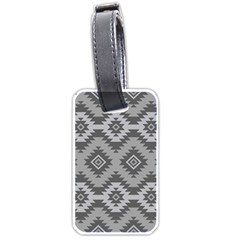 Triangle Wave Chevron Grey Sign Star Luggage Tags (one Side)  by Mariart