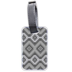 Triangle Wave Chevron Grey Sign Star Luggage Tags (two Sides) by Mariart