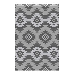 Triangle Wave Chevron Grey Sign Star Shower Curtain 48  X 72  (small)  by Mariart