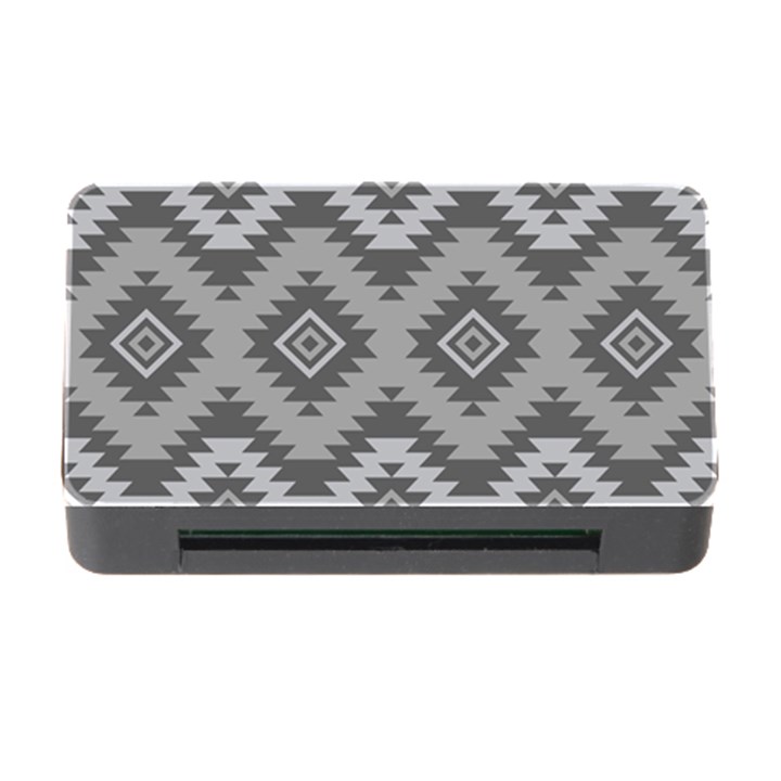 Triangle Wave Chevron Grey Sign Star Memory Card Reader with CF