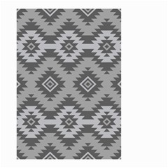 Triangle Wave Chevron Grey Sign Star Small Garden Flag (two Sides) by Mariart