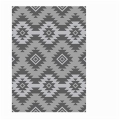 Triangle Wave Chevron Grey Sign Star Large Garden Flag (two Sides) by Mariart