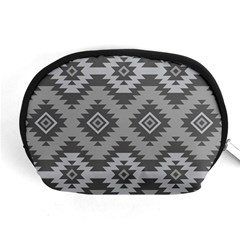 Triangle Wave Chevron Grey Sign Star Accessory Pouches (medium) 