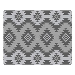 Triangle Wave Chevron Grey Sign Star Double Sided Flano Blanket (large)  by Mariart