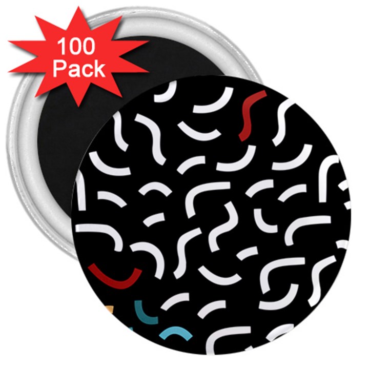 Toucan White Bluered 3  Magnets (100 pack)