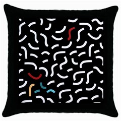 Toucan White Bluered Throw Pillow Case (black)