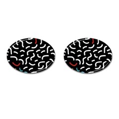 Toucan White Bluered Cufflinks (oval) by Mariart