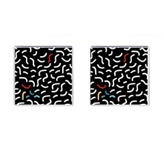 Toucan White Bluered Cufflinks (square) by Mariart