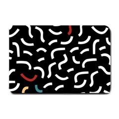 Toucan White Bluered Small Doormat  by Mariart