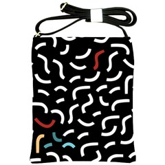 Toucan White Bluered Shoulder Sling Bags by Mariart