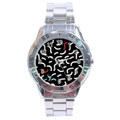 Toucan White Bluered Stainless Steel Analogue Watch by Mariart