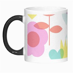 Tulip Lotus Sunflower Flower Floral Staer Love Pink Red Blue Green Morph Mugs by Mariart