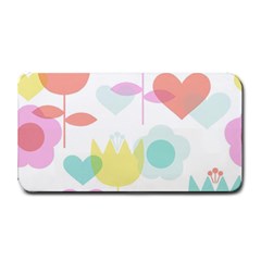 Tulip Lotus Sunflower Flower Floral Staer Love Pink Red Blue Green Medium Bar Mats