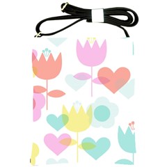 Tulip Lotus Sunflower Flower Floral Staer Love Pink Red Blue Green Shoulder Sling Bags by Mariart