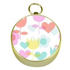 Tulip Lotus Sunflower Flower Floral Staer Love Pink Red Blue Green Gold Compasses by Mariart