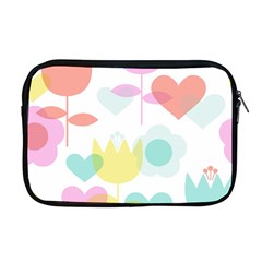 Tulip Lotus Sunflower Flower Floral Staer Love Pink Red Blue Green Apple Macbook Pro 17  Zipper Case by Mariart