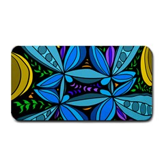 Star Polka Natural Blue Yellow Flower Floral Medium Bar Mats by Mariart