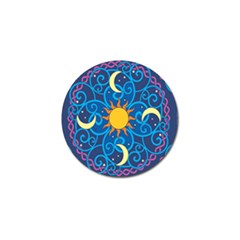 Sun Moon Star Space Vector Clipart Golf Ball Marker by Mariart