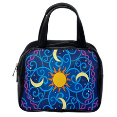 Sun Moon Star Space Vector Clipart Classic Handbags (one Side) by Mariart