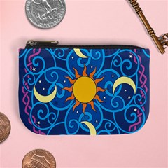 Sun Moon Star Space Vector Clipart Mini Coin Purses by Mariart