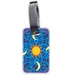 Sun Moon Star Space Vector Clipart Luggage Tags (Two Sides) Back