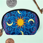 Sun Moon Star Space Vector Clipart Accessory Pouches (Large)  Back