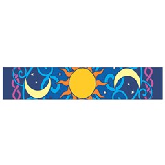 Sun Moon Star Space Vector Clipart Flano Scarf (small)