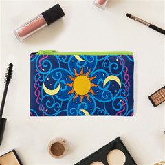 Sun Moon Star Space Vector Clipart Cosmetic Bag (xs) by Mariart